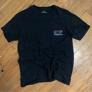 Vineyard Vines Black T-Shirt with Logo